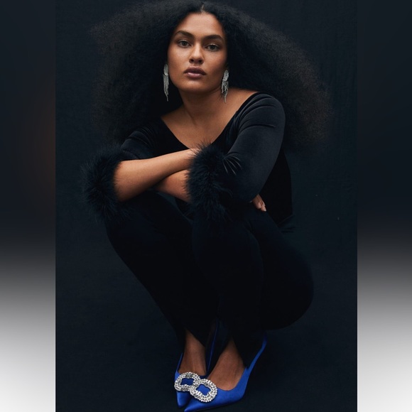 MANGO RHINESTONE HEEL SHOES - Picture 2 of 4